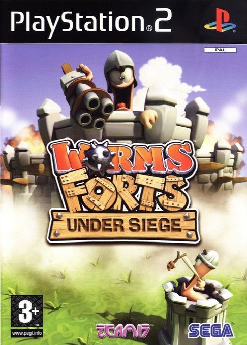 Worms Forts: Under Siege box art