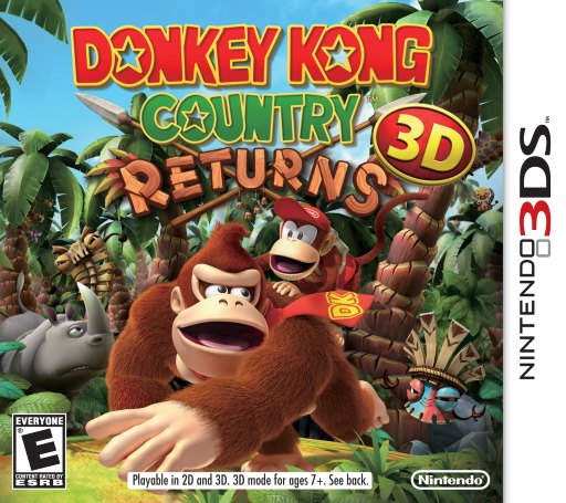 Donkey Kong Country Returns 3D box art