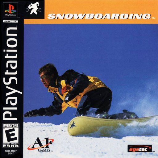 Snowboarding box art