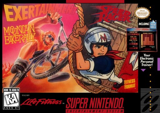 Exertainment Mountain Bike Rally + Speed Racer box art
