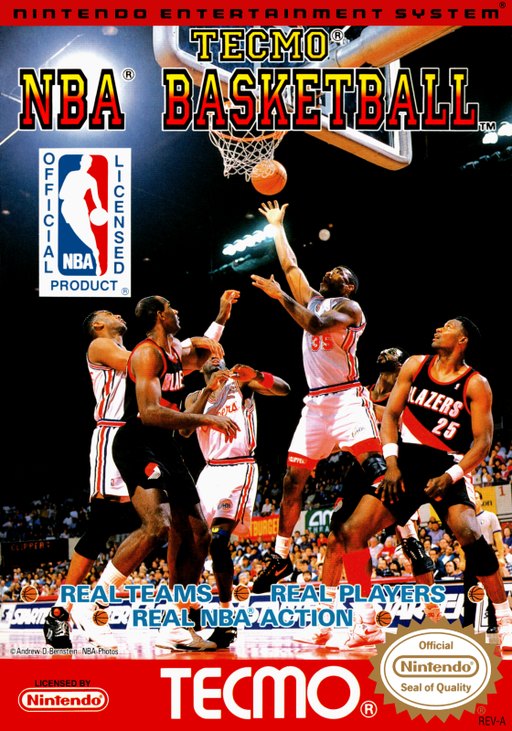 Tecmo NBA Basketball box art