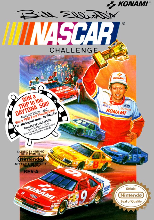 Bill Elliott's NASCAR Challenge box art
