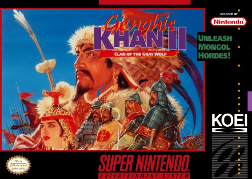 Genghis Khan II: Clan of the Gray Wolf box art