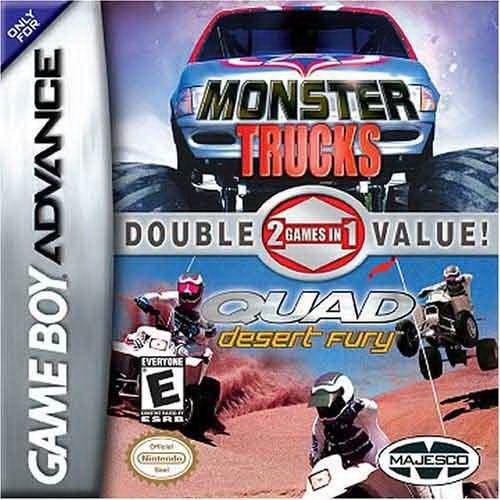 2 Games in 1: Quad Desert Fury / Monster Trucks box art