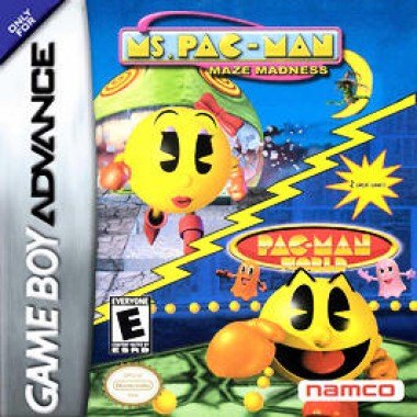Ms. Pac-Man: Maze Madness & Pac-Man World box art