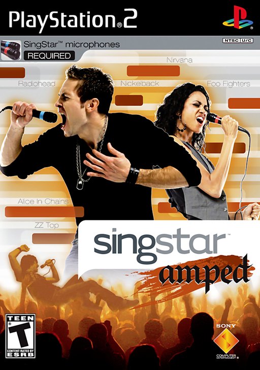 SingStar Amped box art