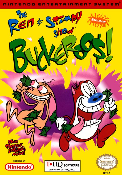 The Ren _ Stimpy Show: Buckeroo$! box art