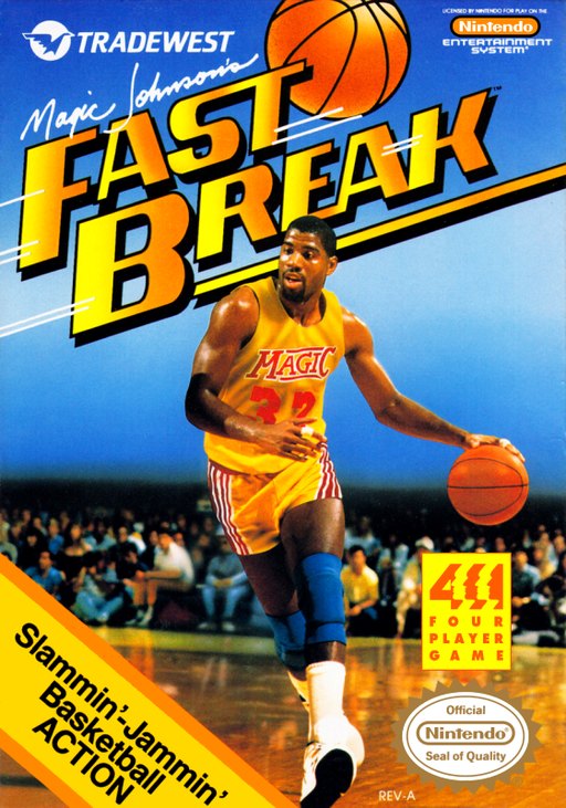 Magic Johnson's Fast Break box art