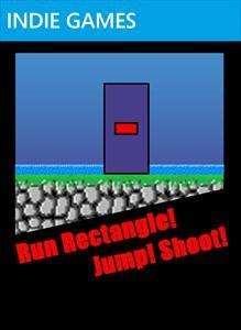 Run Rectangle! Jump! Shoot! box art